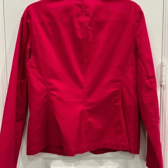 Lands' End Fleece Blazer Size 10 Raspberry - Picture 5 of 11